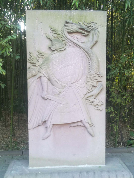 西方广目天王_本地石材雕刻 西方广目天王_本地石材雕刻